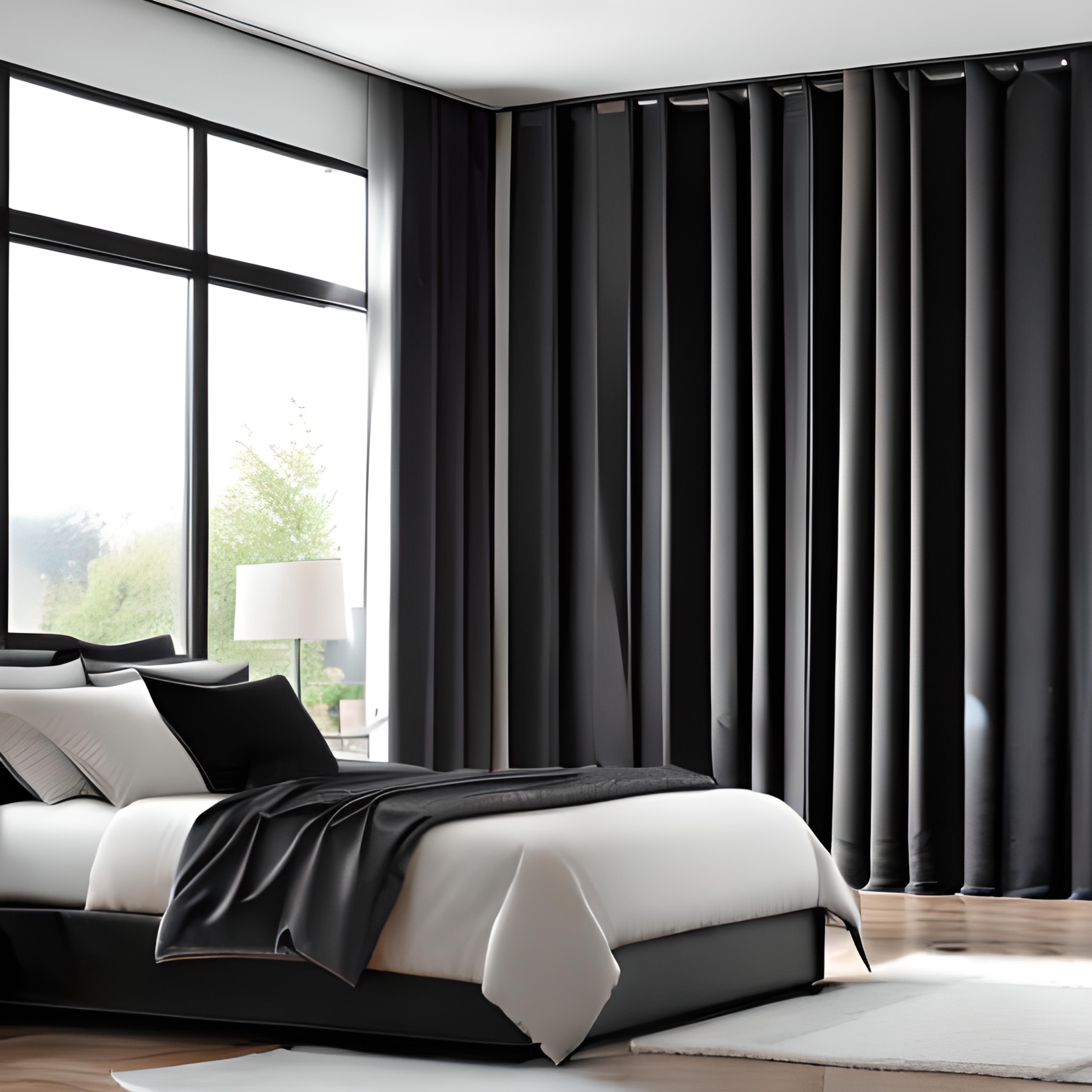 Vorhang Verdunkelung Geometrisch Design für Schlafzimmer