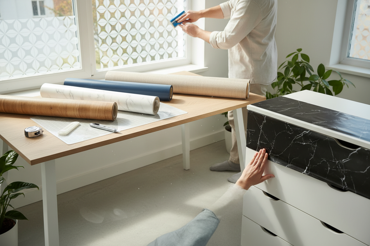 Raumgestaltung leicht gemacht: Kreative DIY-Ideen mit Folien für nachhaltige Updates