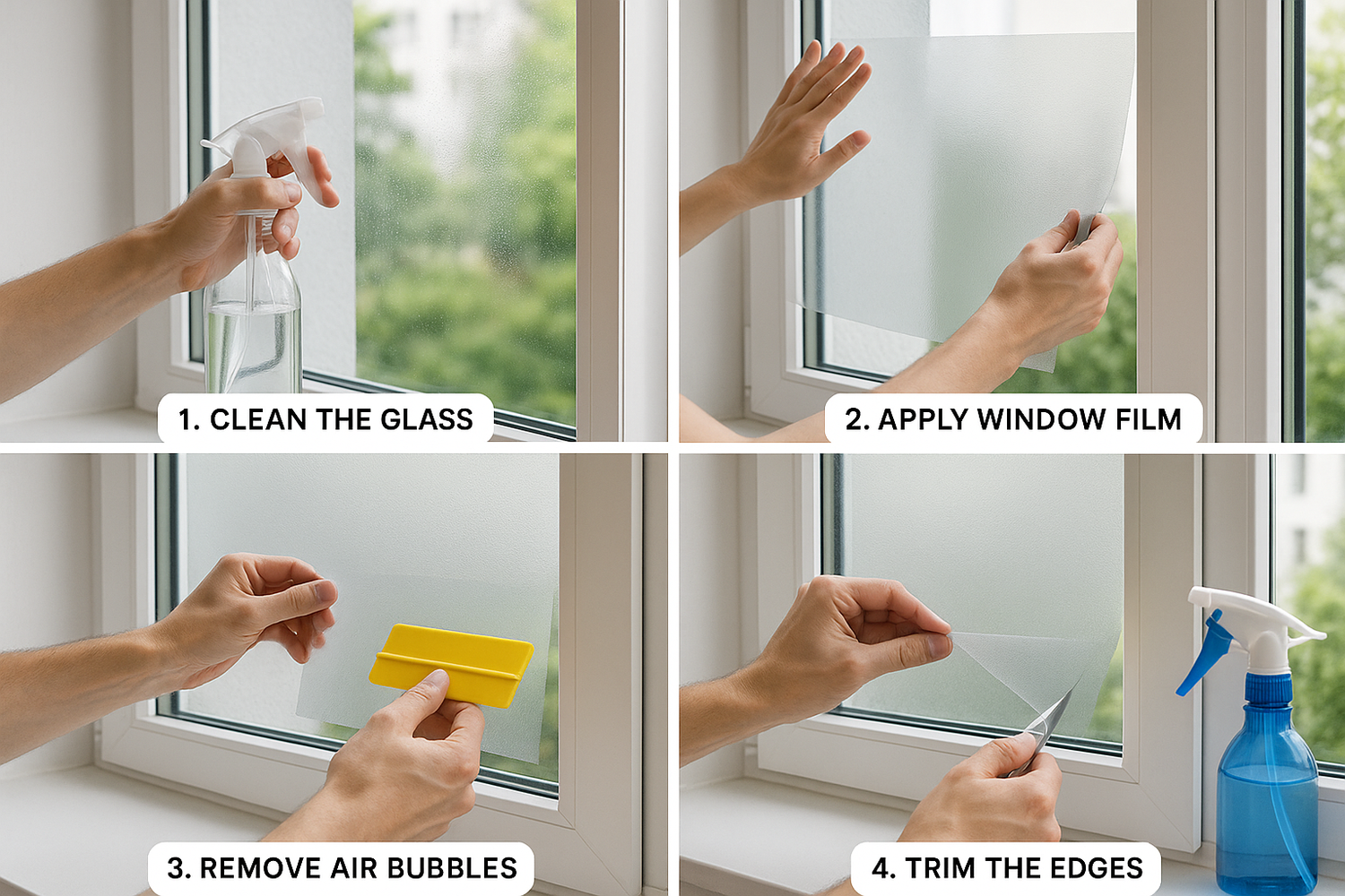 Wie gelingt die blasenfreie Anbringung von Fensterfolien? Expertenrat für Sie