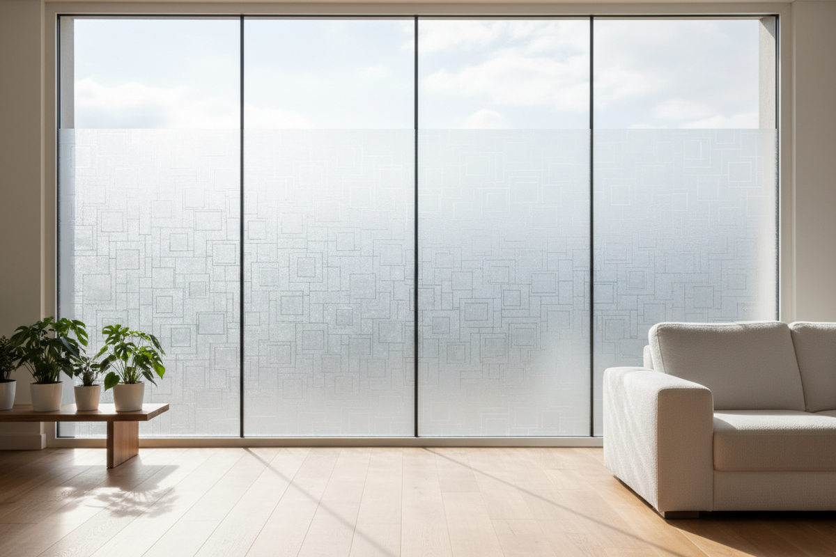MARAPON Fensterfolien für Treppenhausfenster – Stilvoller Sichtschutz und Sonnenschutz auf kleinen Flächen