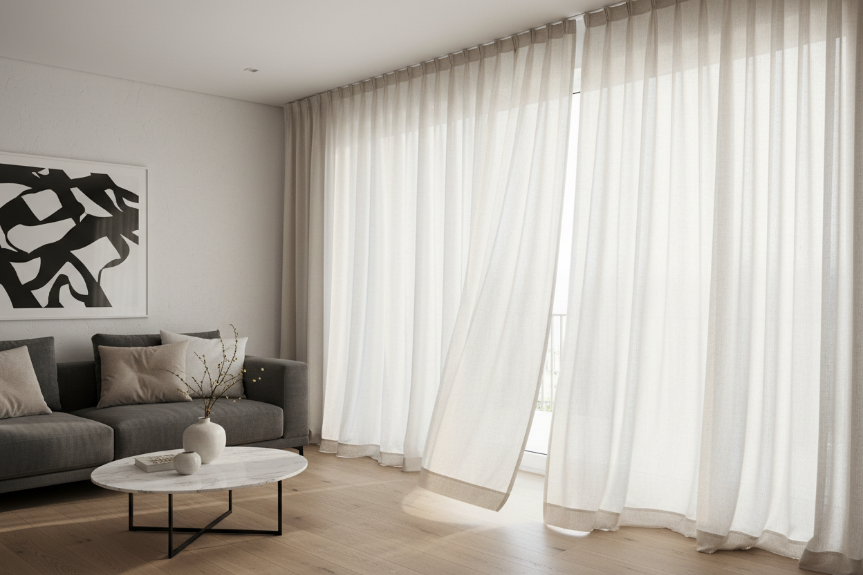 Gardinen: Wie Sie mit Stoff Tiefe und Harmonie in Ihr Raumkonzept bringenc