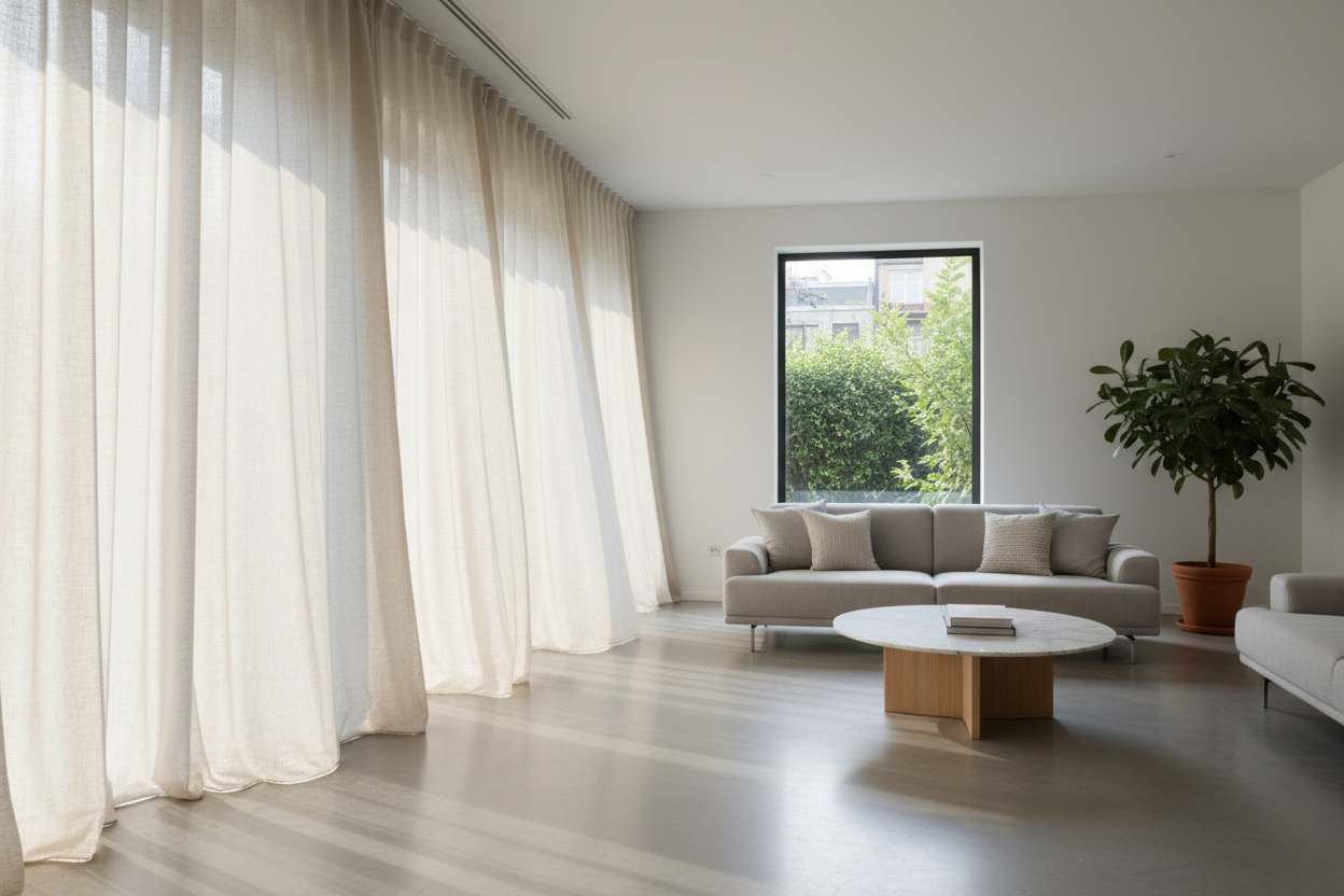 Wie Gardinen das Licht in Ihren Räumen sanft und angenehm gestalten