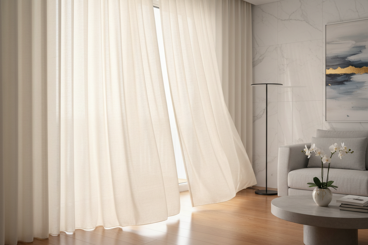 Gardinen im Fokus: So beeinflussen sie die Raumwirkung gezielt