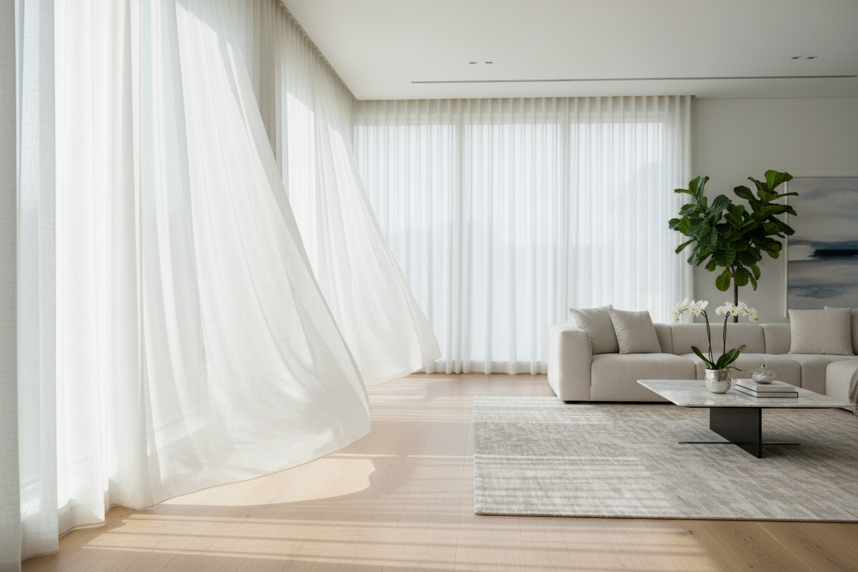 Wie Sie mit Gardinen die Raumhöhe geschickt gestalten und optisch verändern