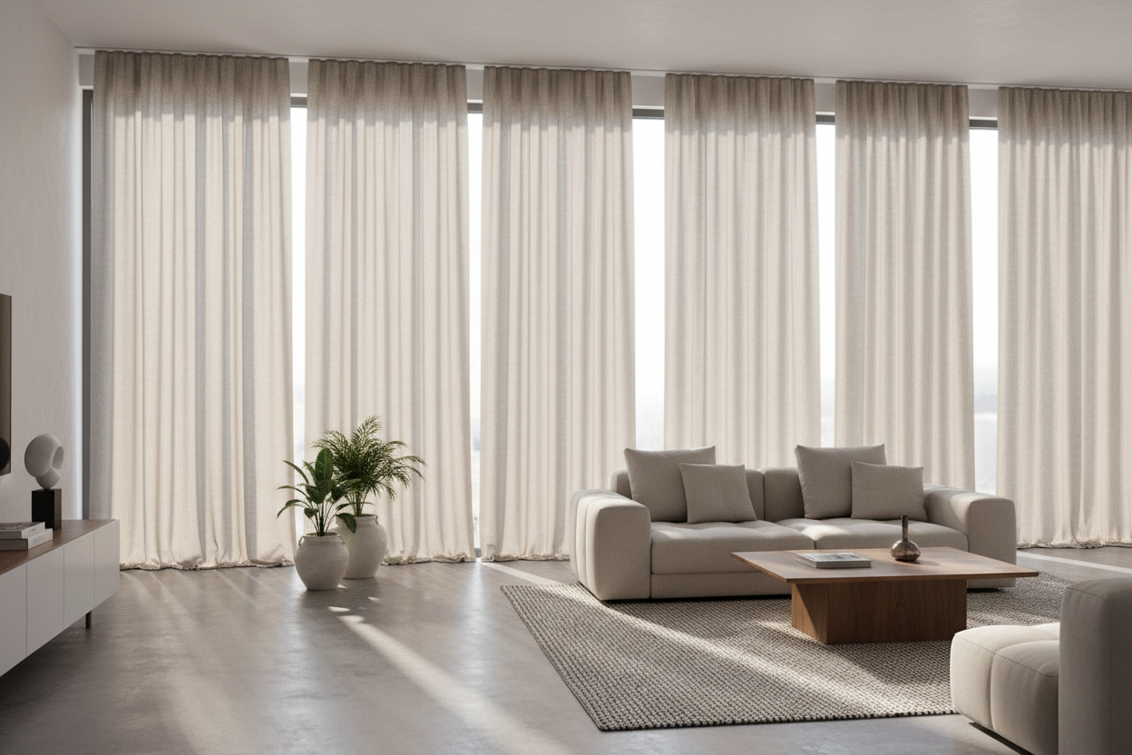 Gardinen für effektive Lichtsteuerung und Sichtschutz im Wohnraum