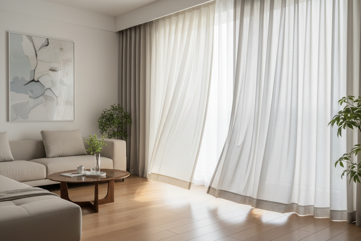 Sanfte Raumtrennung mit Gardinen: Praktische Tipps für Ihr Zuhause