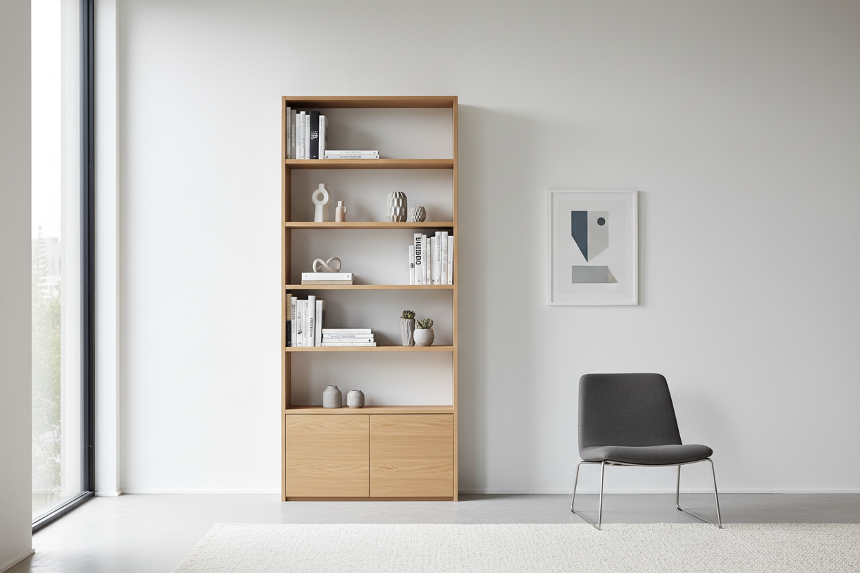 Eleganz in Dunkel: Wie Möbelfolien schmale Rahmen für Fenster und Spiegel gestalten