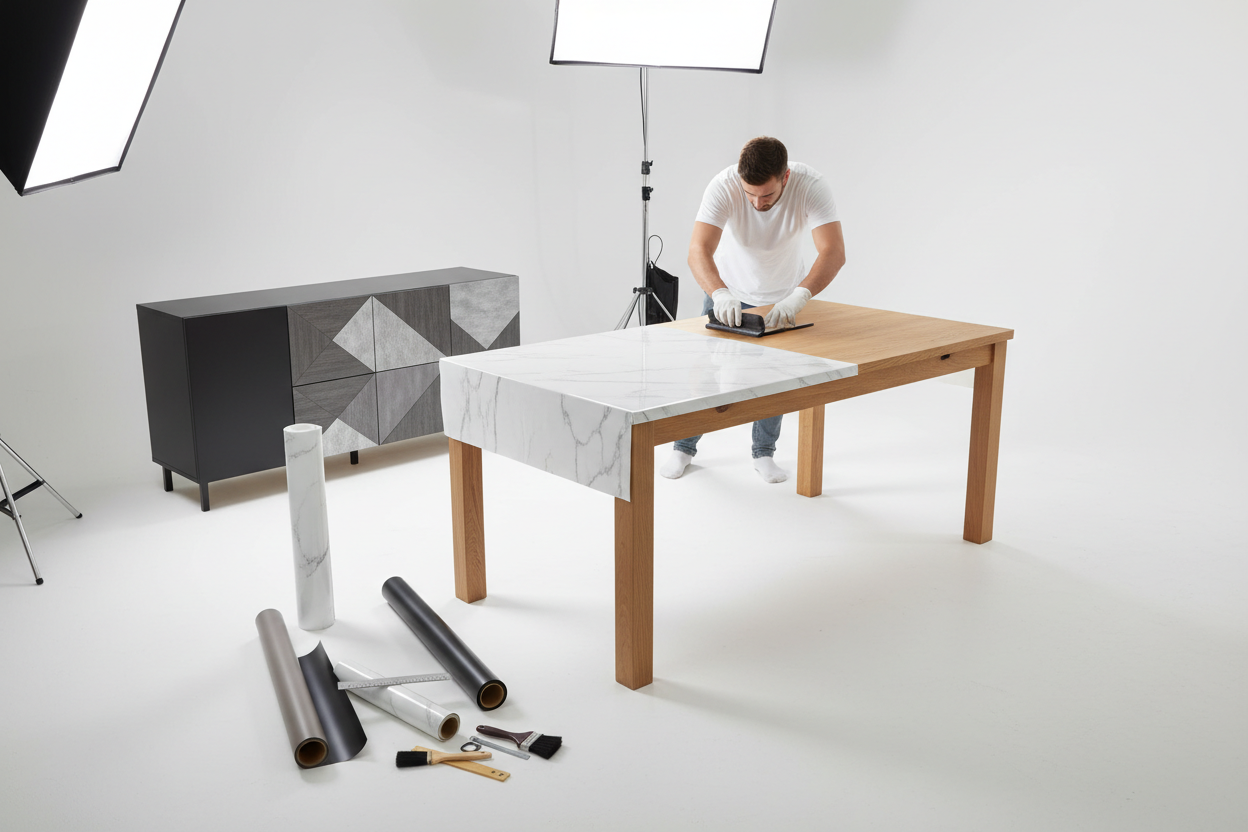 MARAPON Möbelfolien im Arbeitszimmer – Einheitlicher Look und funktionale Gestaltung
