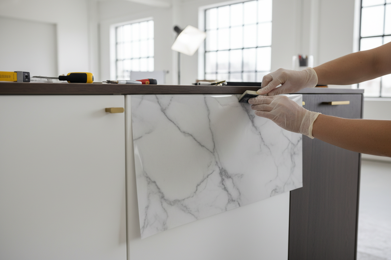 Flur und Eingangsbereich neu definiert: Die Wirkung von Möbelfolien auf Ihr Zuhause