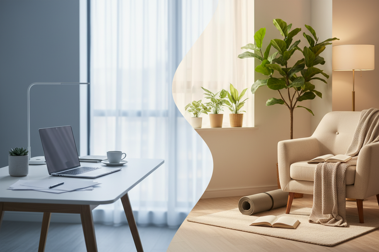 Wie gestalten Sie Wohnräume als Oasen der Entspannung für eine bessere Work-Life-Balance?