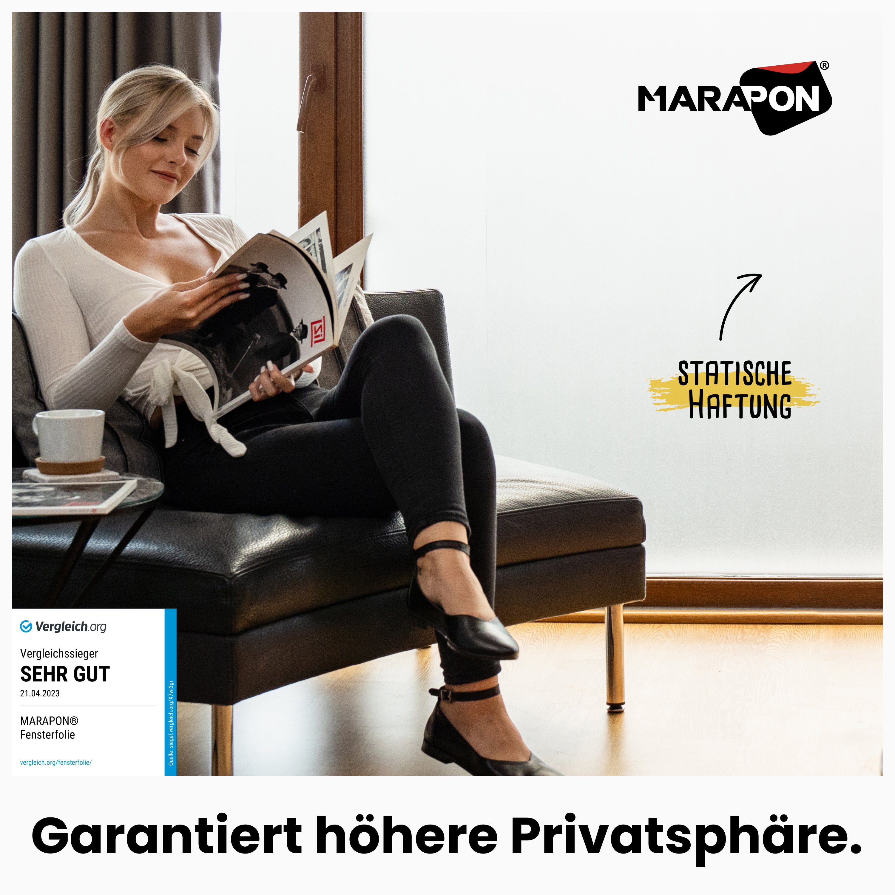 Milchglasfolie für Fenster & Türen