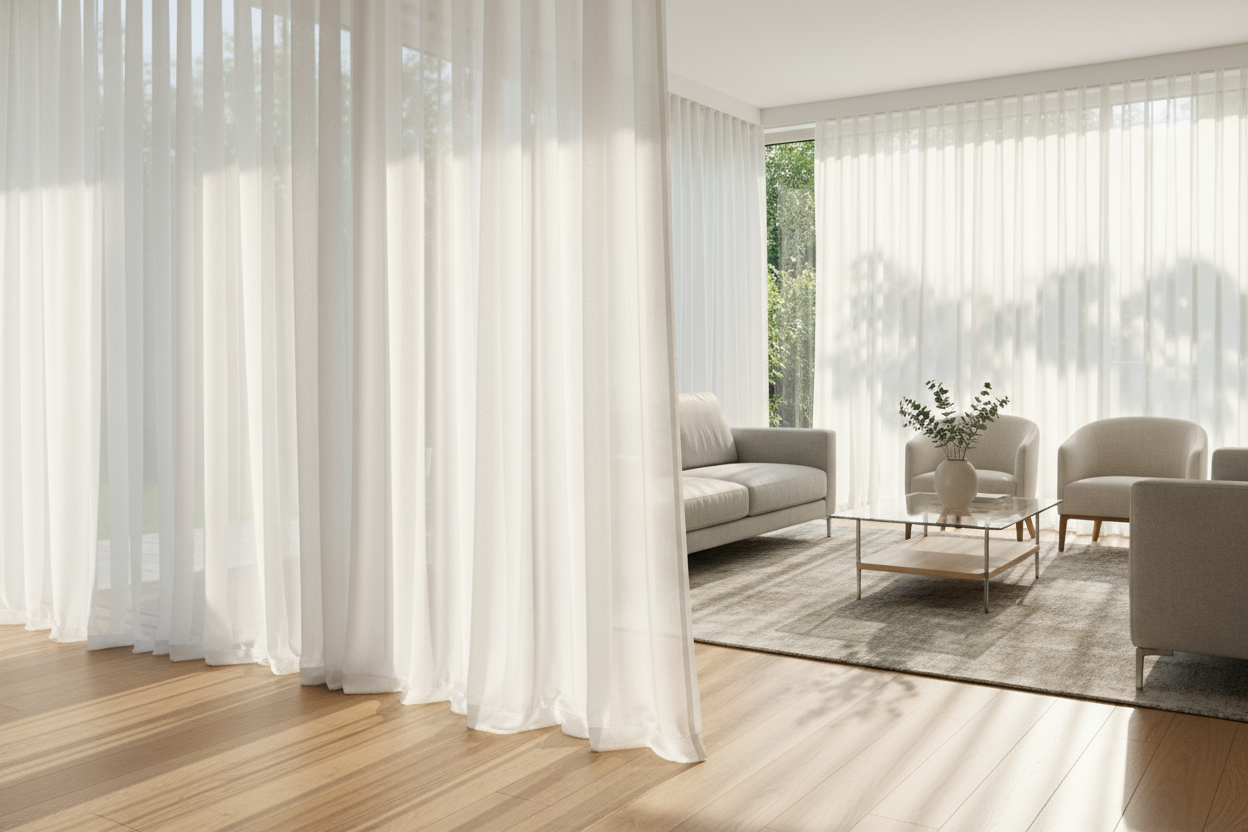 Gardinen gestalten: Wie Licht, Farbe und Textur Ihre Räume prägen