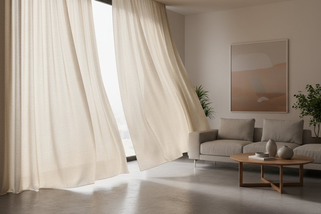 Gardinen gestalten Räume: Warum Farbe mehr bewirkt als Möbel