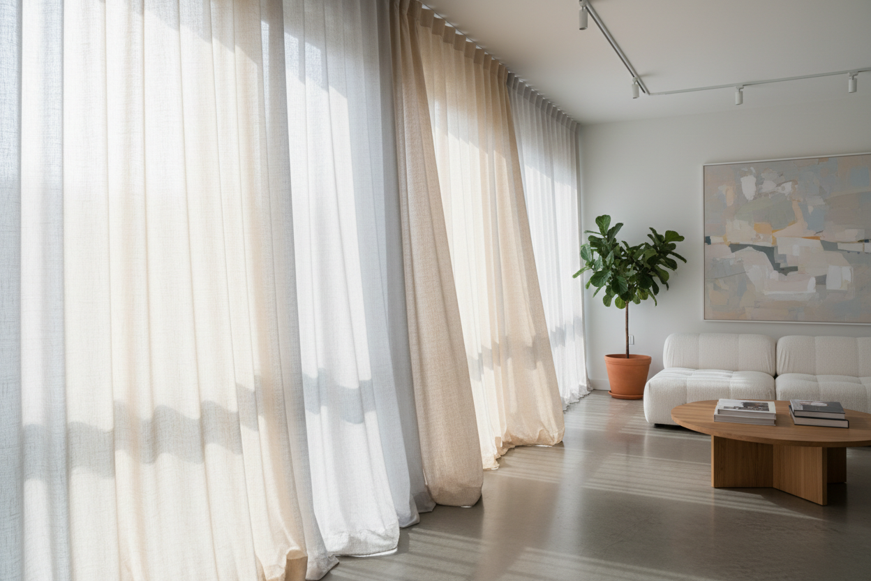 Wie Gardinen für visuelle Ruhe und wohnliche Atmosphäre in Ihrem Raum sorgen