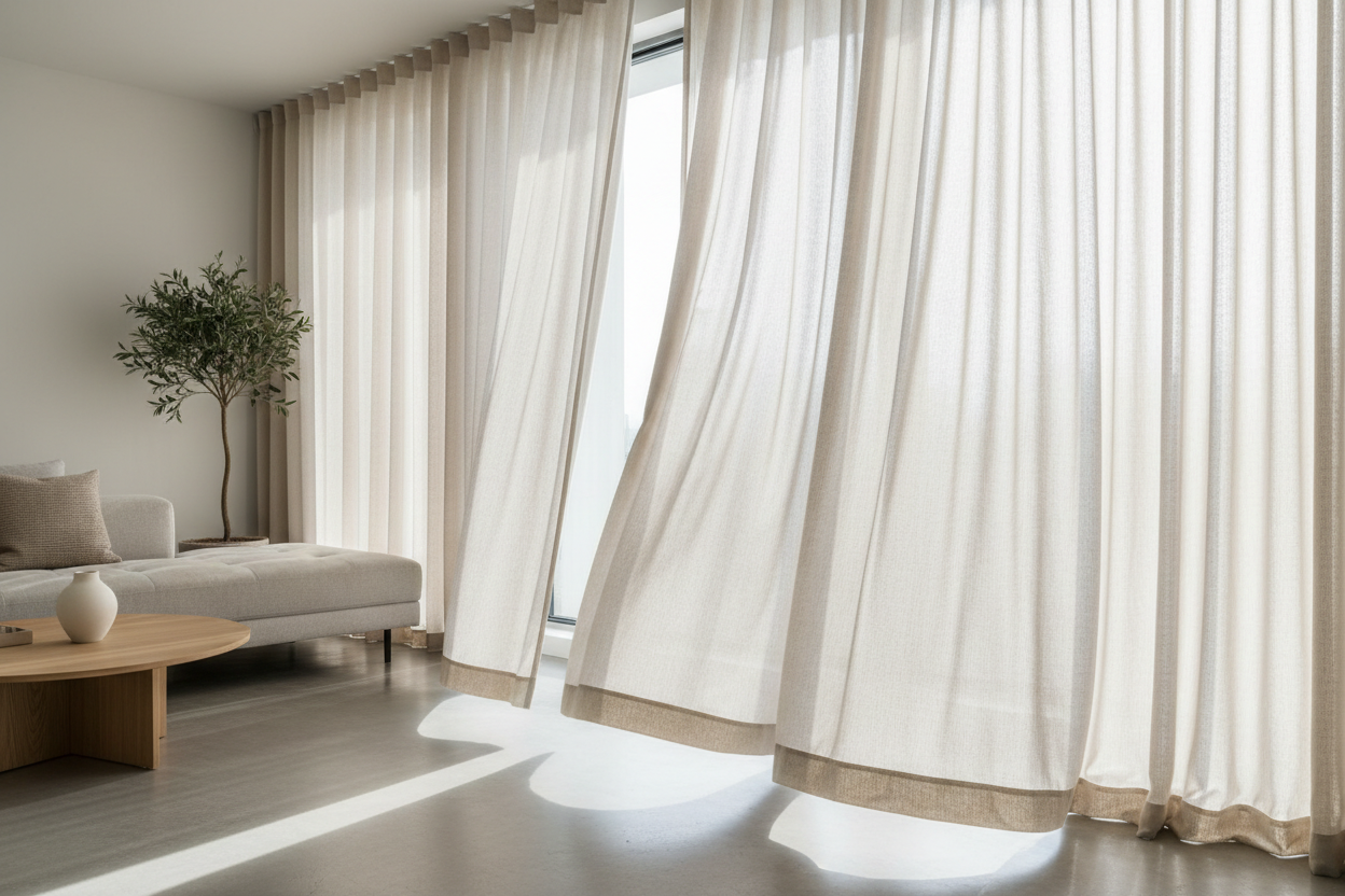 Wie Gardinen Ihre Räume optisch gliedern – Tipps für eine klare Raumaufteilung