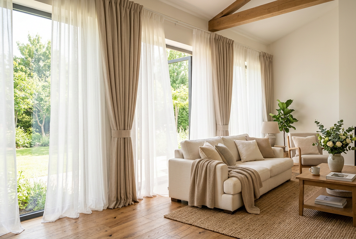 Gardinen mit Kräuselband – Gestaltungsmöglichkeiten und Auswahlkriterien für moderne Fensterdekorationen