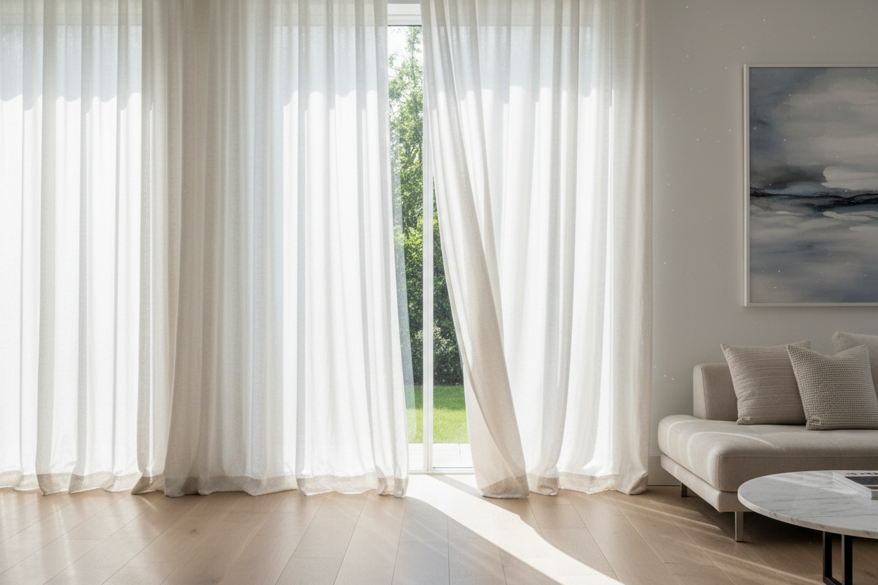 Gestalten mit Gardinen: So lenken Sie den Blick und schaffen Harmonie im Raum