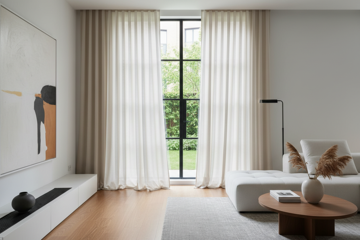 Gardinen richtig wählen – Lichtlenkung und Sichtschutz im Einklang