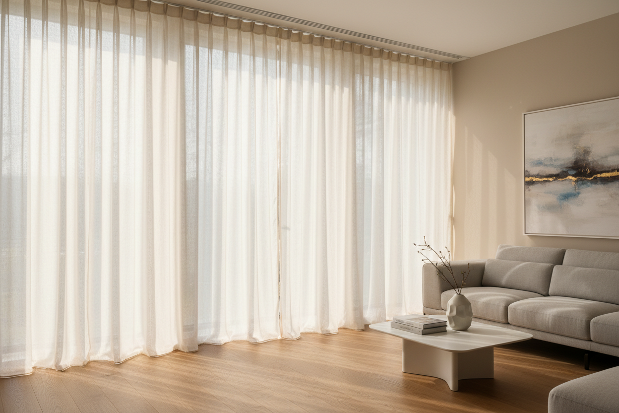 Gardinen als Raumteiler: So schaffen Sie zonierte Wohlfühlbereiche