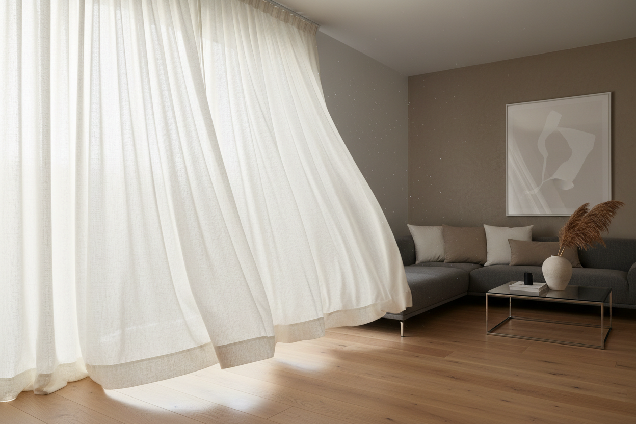 Warum Gardinen mehr als nur Sichtschutz sind: Der Einfluss auf Ihr Raumgefühl