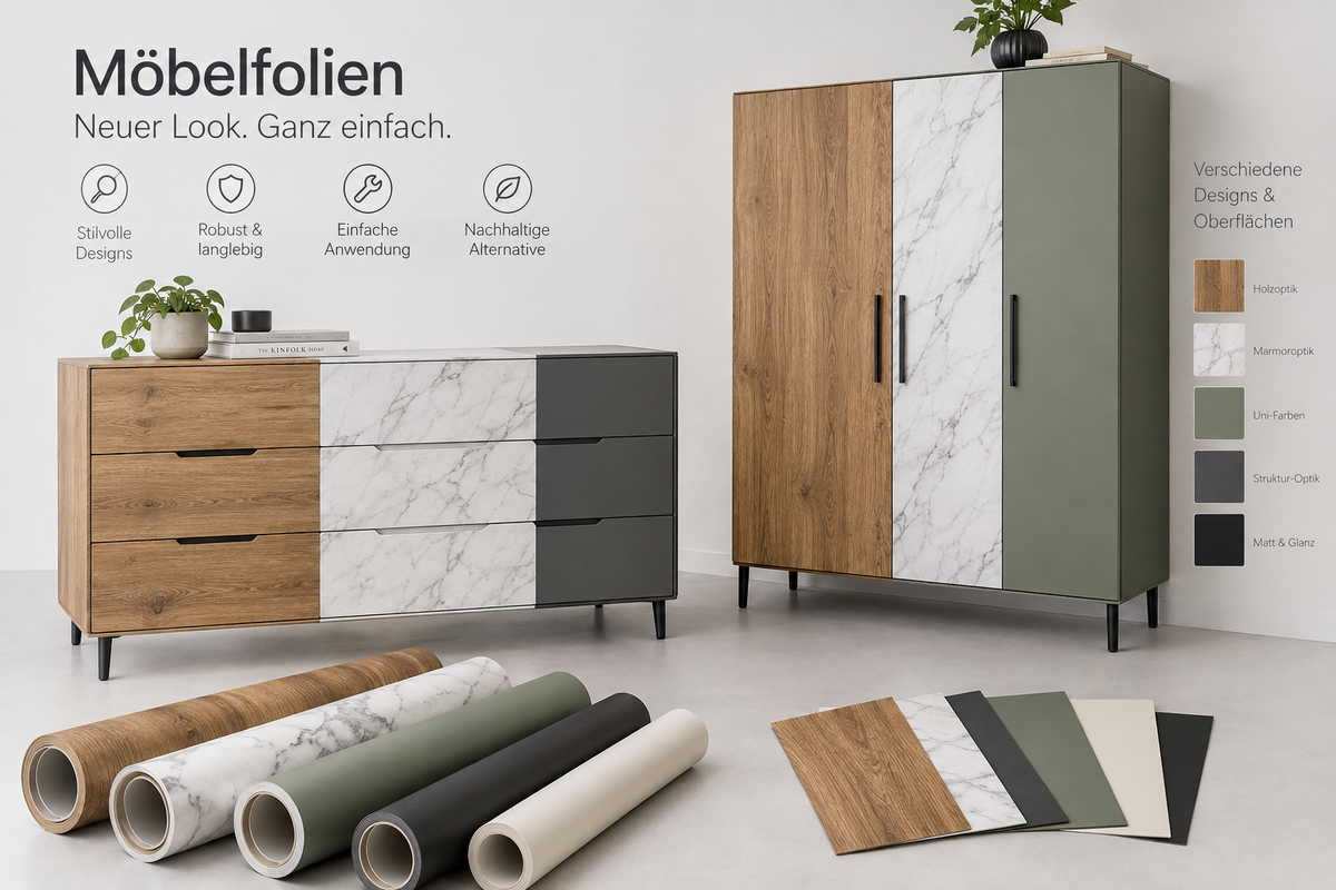 MARAPON Möbelfolien für Rollcontainer: Stilvolle Individualisierung und Funktionalität für Stauraumlösungen