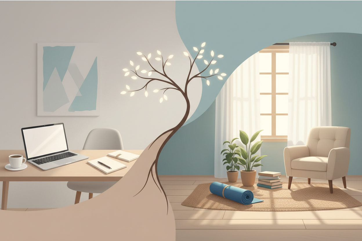 Wie klare Raumkonzepte Ihre Work-Life-Balance stärken