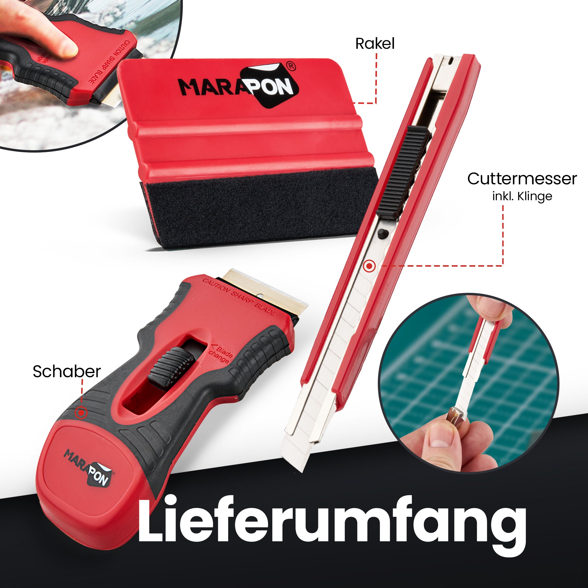 MARAPON® Rakel-Set für Folierung