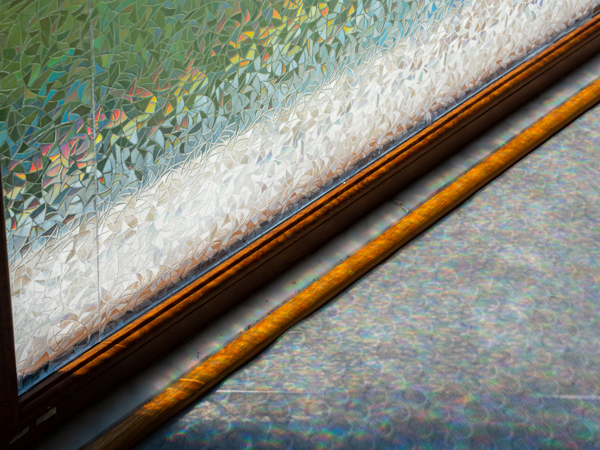 Cinbee 3D Fensterfolie Selbsthaftend Regenbogen Folie Fenster Blickdicht  Dekorfolie Bunt (Transparent - Bruchglas, 30x200) : : Küche,  Haushalt & Wohnen