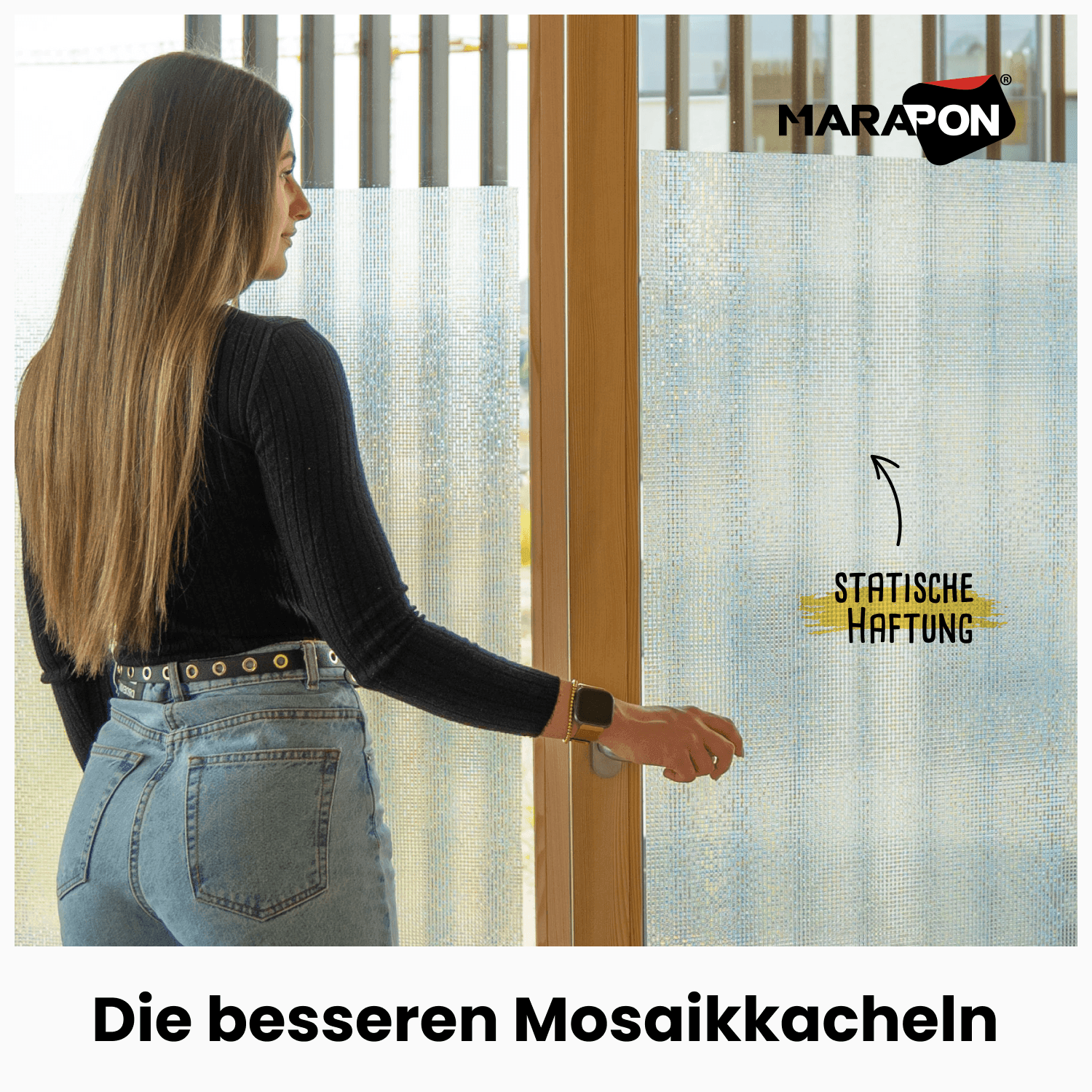 MARAPON Fensterfolie Milchglas selbstklebend [90x200 cm] in  Friedrichshain-Kreuzberg - Kreuzberg